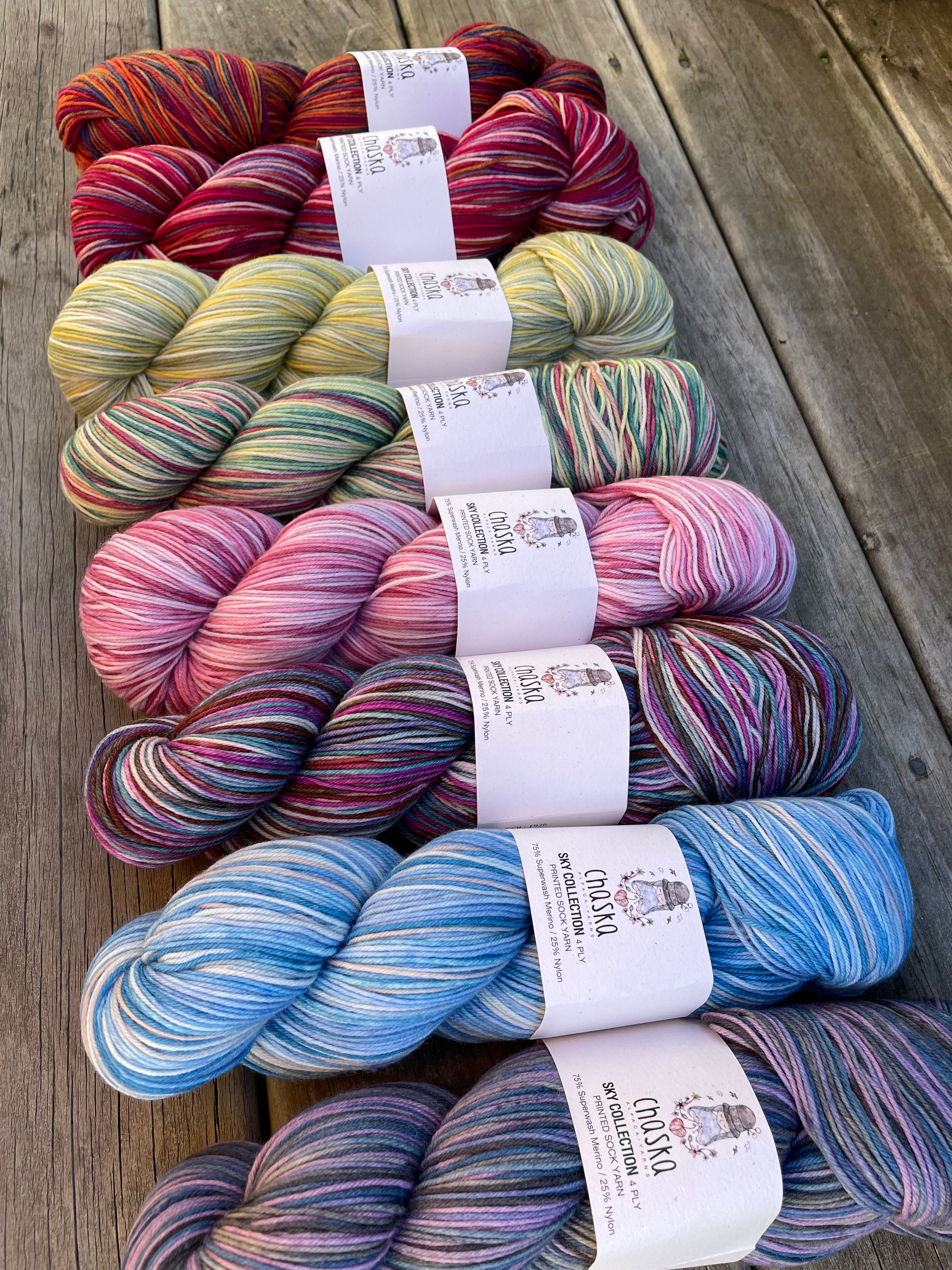 Chaska Sky Collection Sock Yarn – The Knit Nook