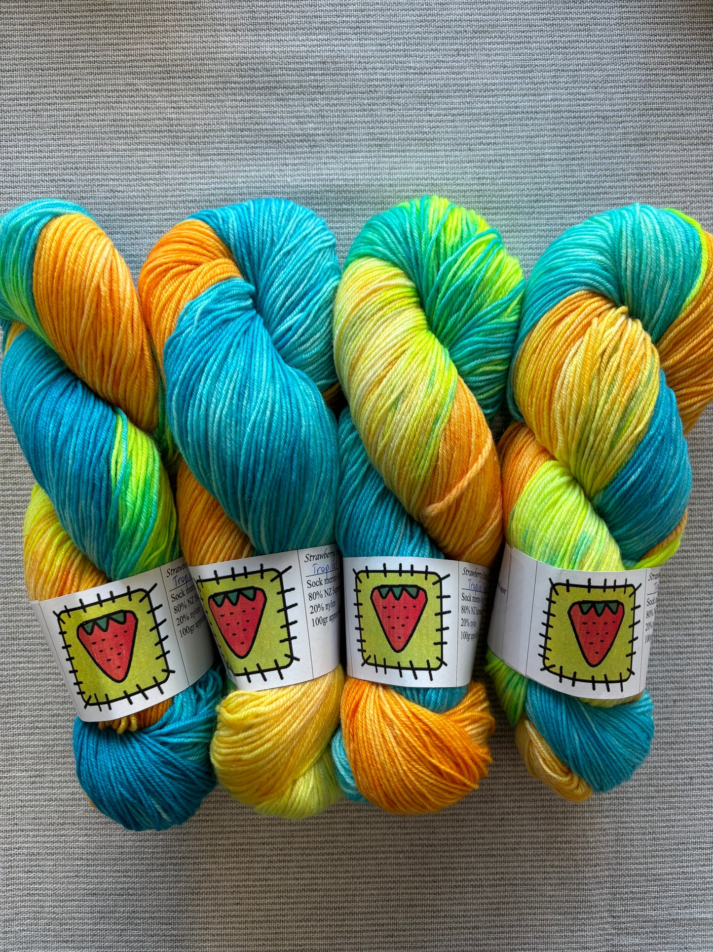 Strawberry Patches Yarn // Tropical Dreams