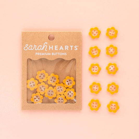 Yellow Daisy Buttons