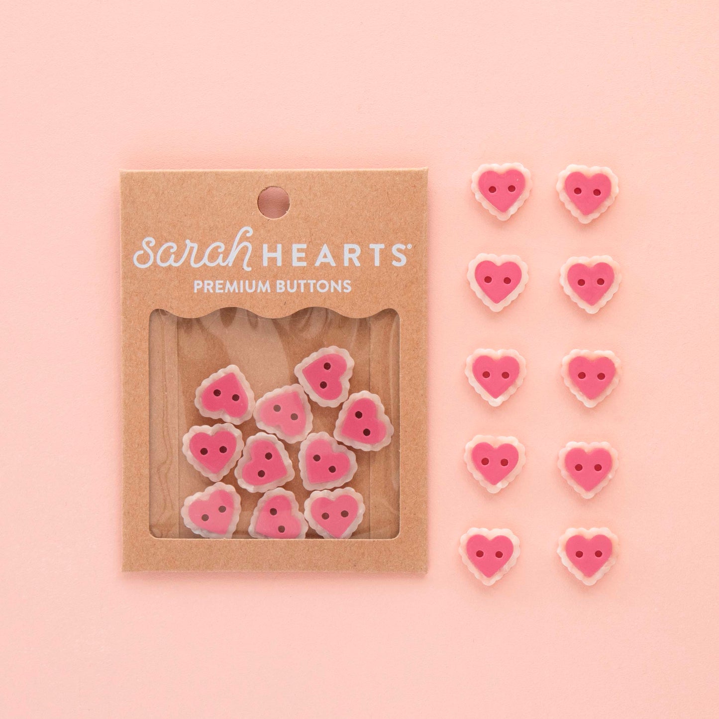 Pink Sweetheart Buttons