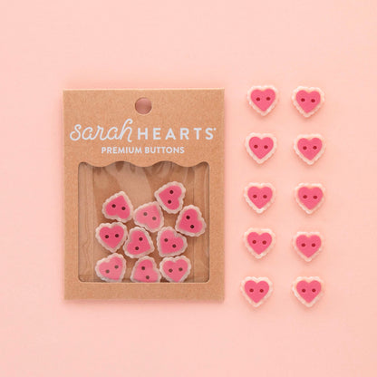 Pink Sweetheart Buttons