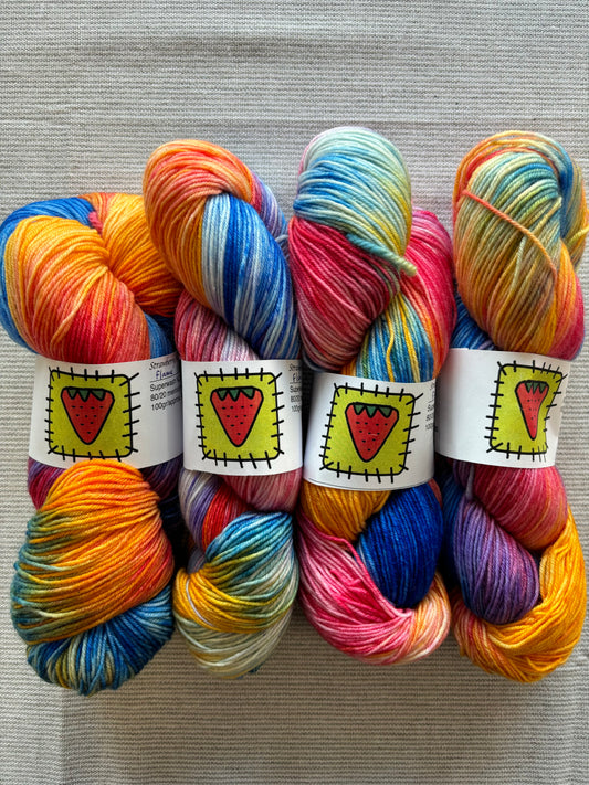 Strawberry Patches Yarn // Flame