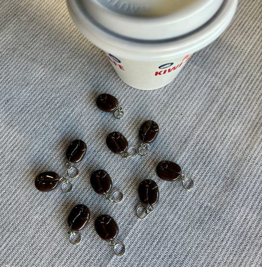 Stitch Markers - Coffee Beans