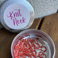 Lightbulb Stitch Markers in Tins
