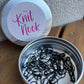 Lightbulb Stitch Markers in Tins