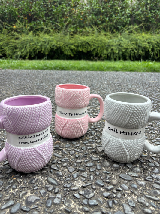 Knitting Ceramic Mugs