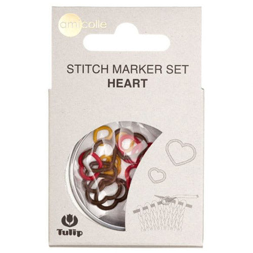 Tulip // Heart Stitch Marker Set