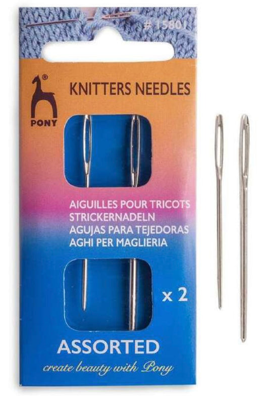 Knitters Sewing In Needles