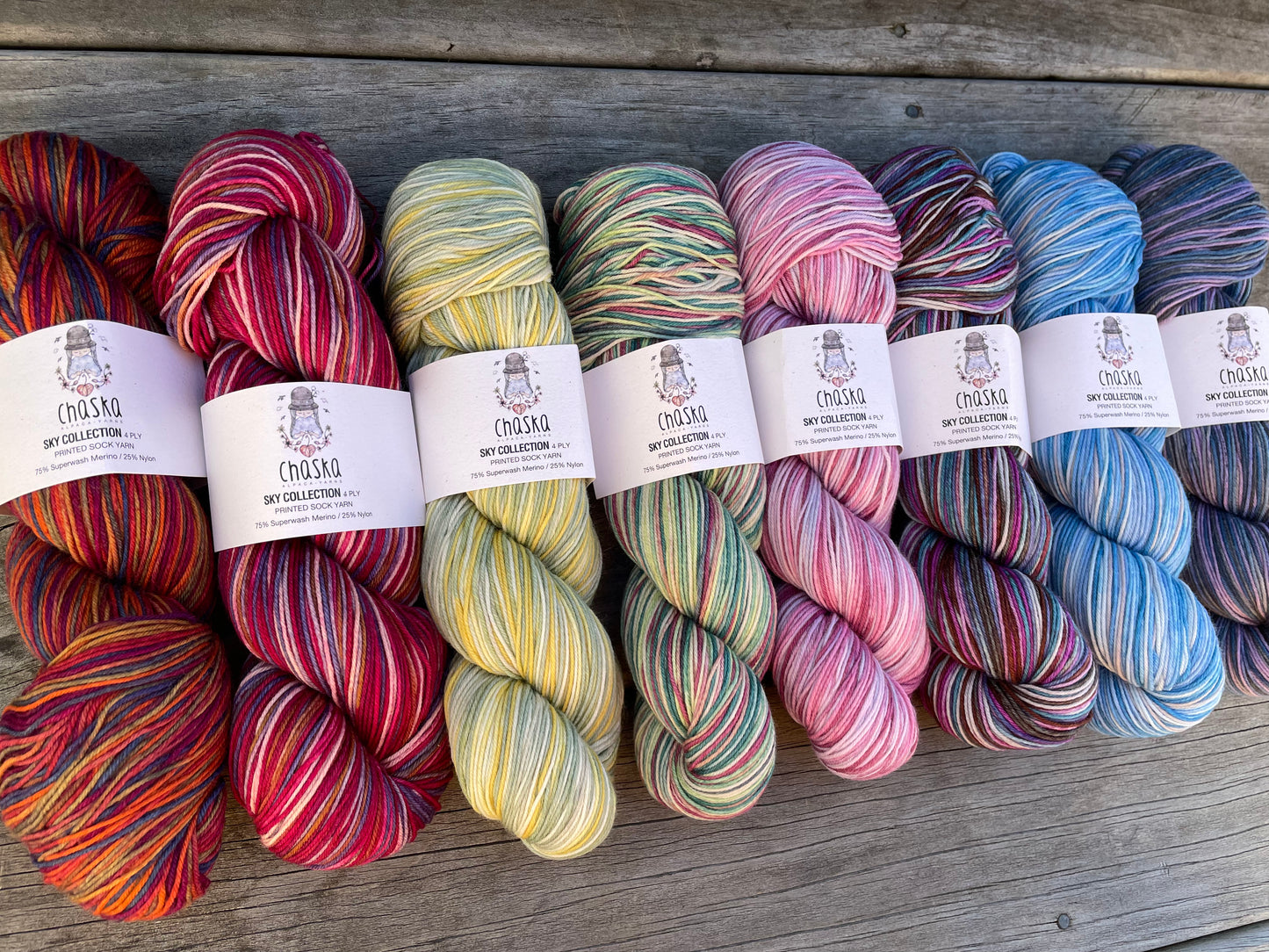 Chaska Sky Collection Sock Yarn