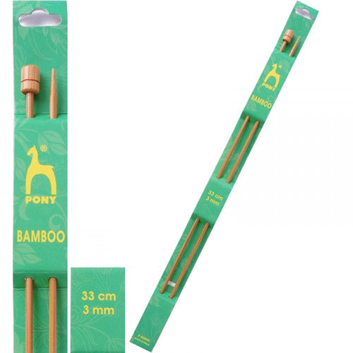 Pony Bamboo Straight Needles